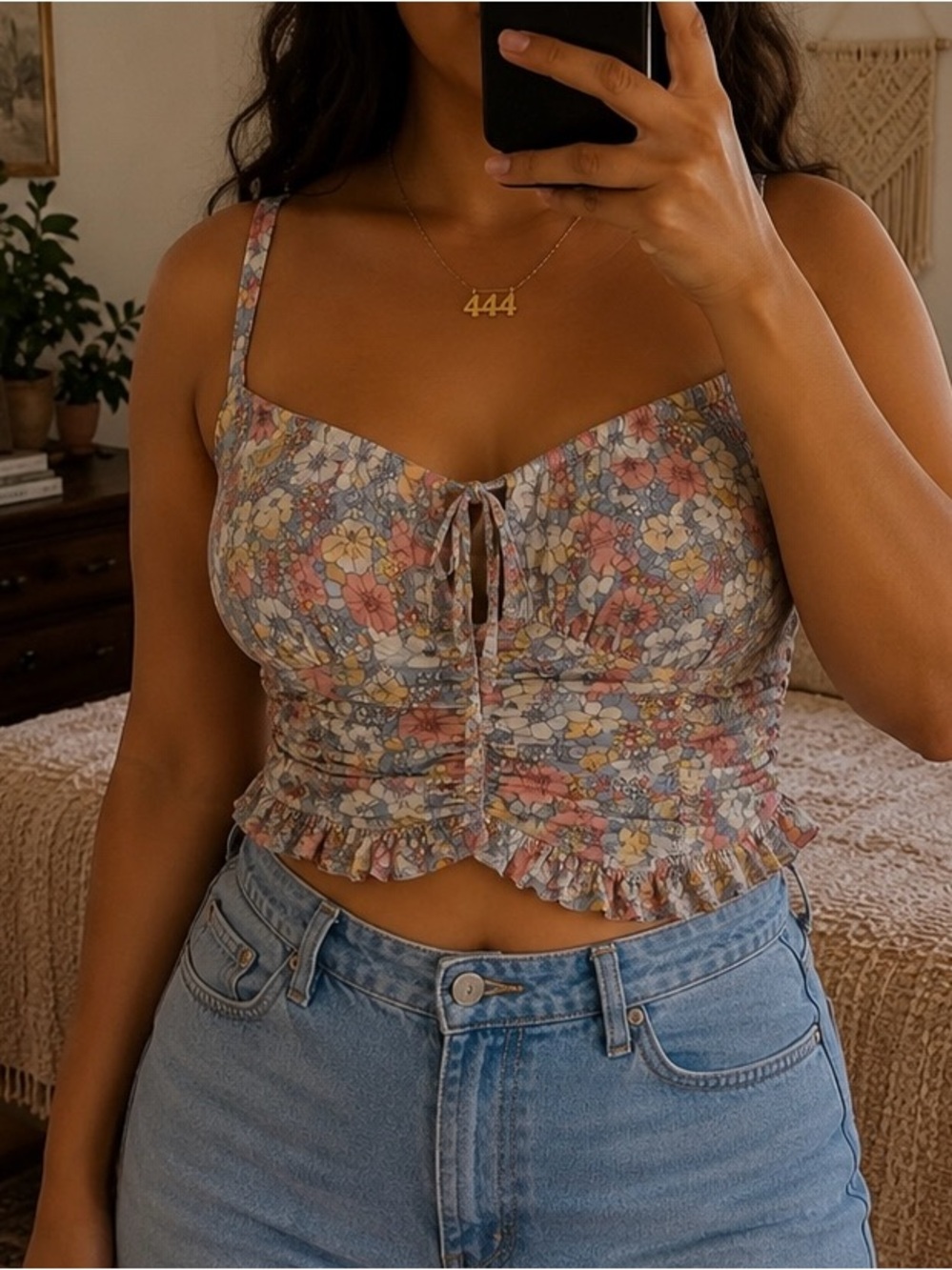 AUX Floral Tank